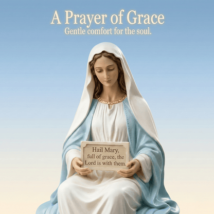🔥Hot Sale 49% OFF -✝️Peaceful Desk Companions ✨ Handcrafted Jesus & Virgin Mary Figurines