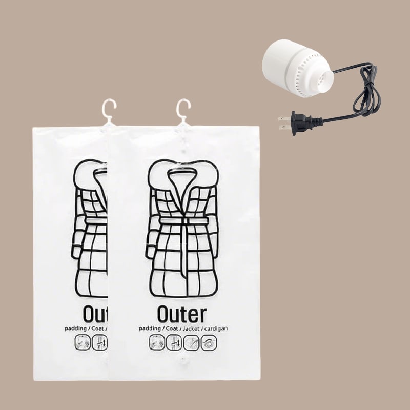 ⏳🔥Hanging Vacuum Storage Bags -Reclaim your closet!