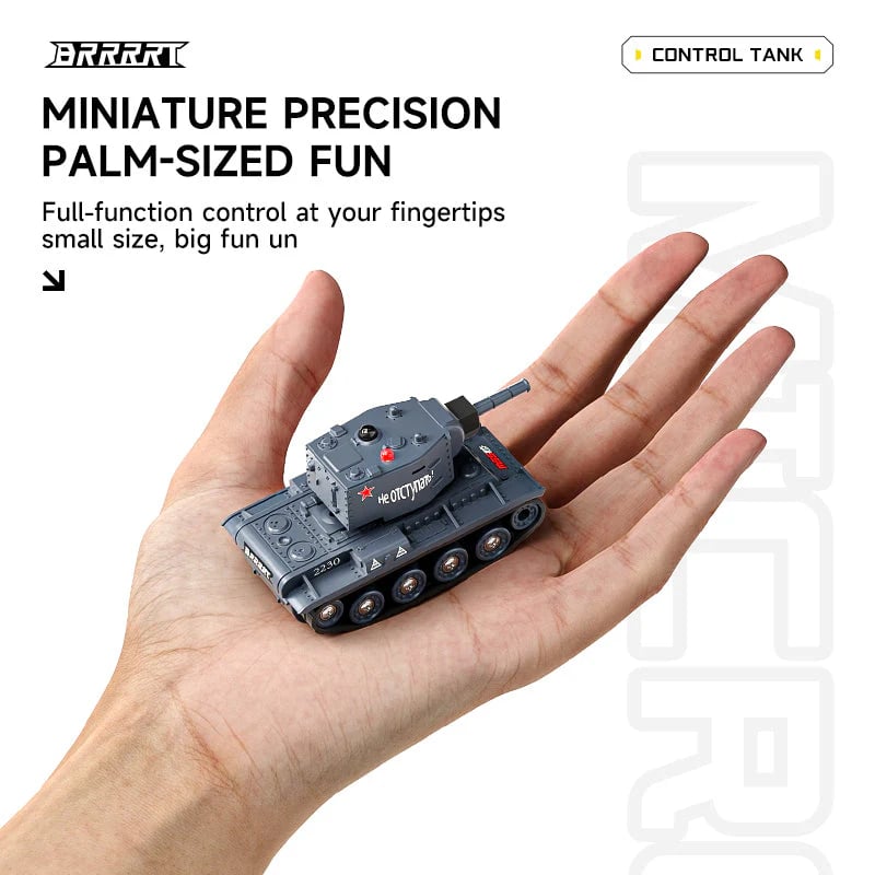 🎁Hot Sale 49% Off  -Mini RC Battle Tank with Infrared Combat & Rotating Turret