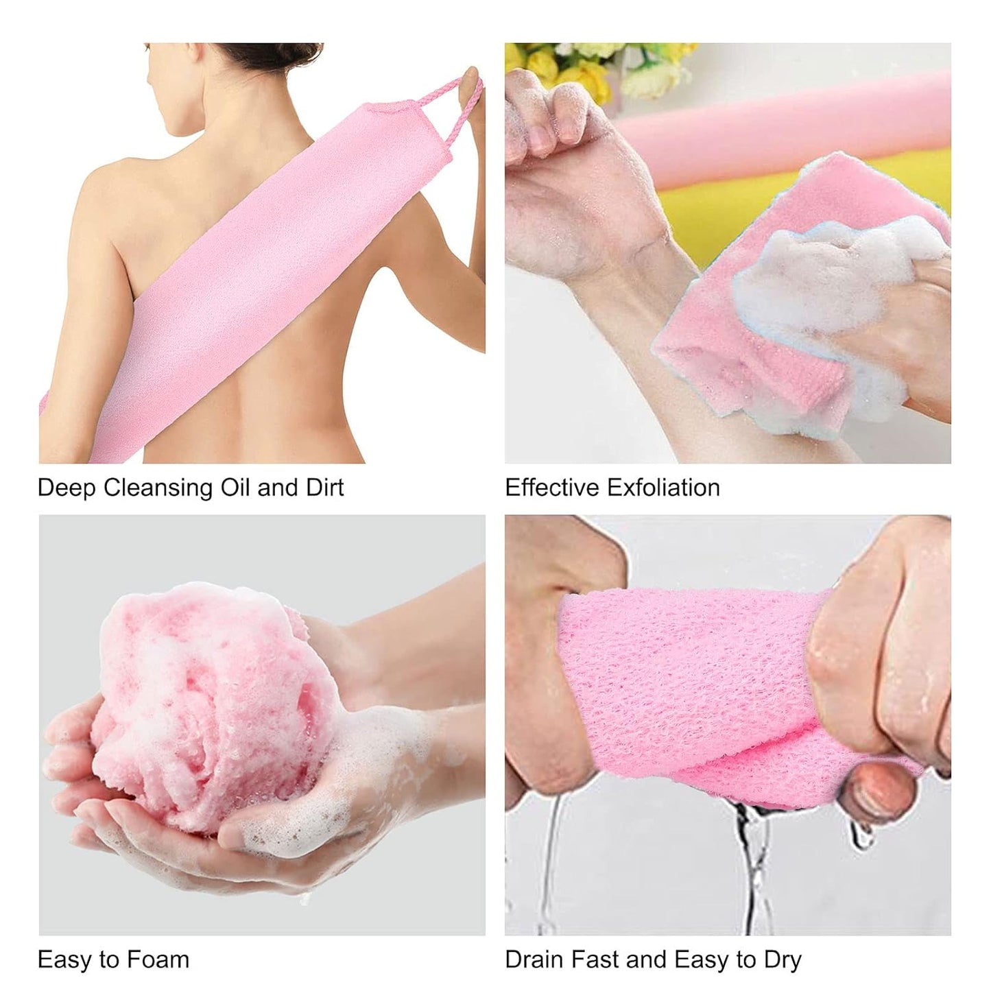 【Flash Sale】Extended Exfoliating Back Scrubber with Handles🔥