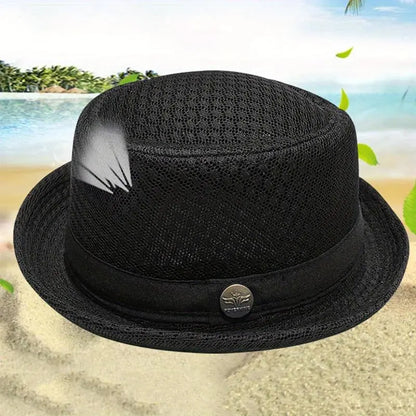 🏷️ Limited Time Sale — Summer Pork Pie Hat 🎩 Breathable, Cool & Stylish