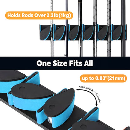 🔥Wall Mounted Fishing Rod Rack🎣