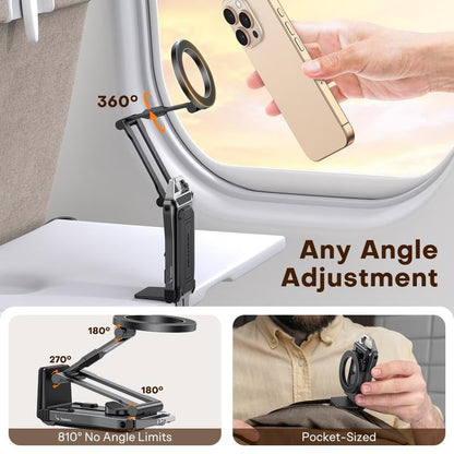 🔥Last Day 49% OFF🔥MagSafe-Compatible 4-in-1 Travel Tripod & Clamp Mount
