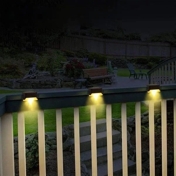 ❤️HOT SELL-LED Solar Lamp Path Staircase Outdoor Waterproof Wall Light