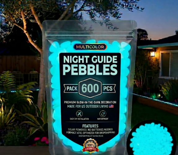 ⏰Hot Sale- 2026 Colorful Glow-in-the-Dark Garden Stones Night