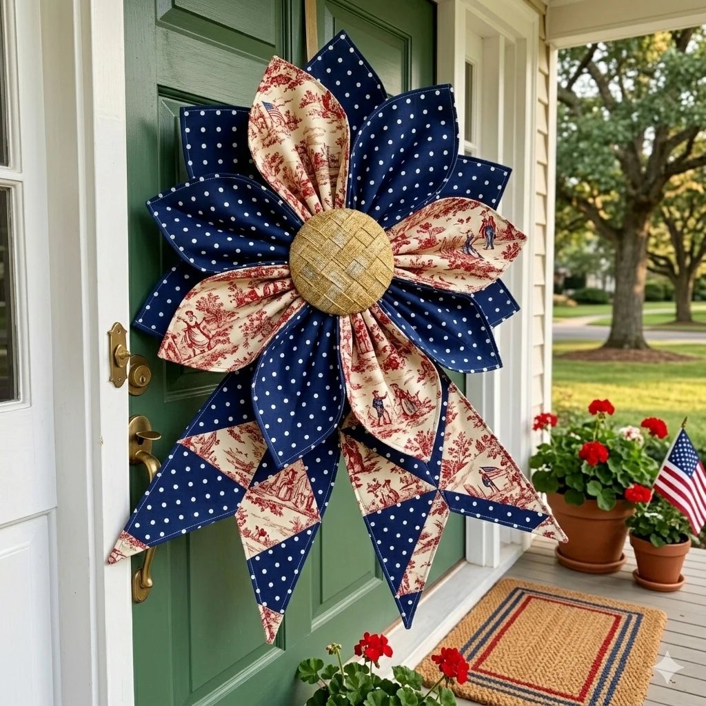 The Heritage Bloom Wreath & Bow: Multi-Piece Sewing Template Set