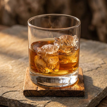 🐮🧊 Mini Highland Cow Ice Cube Mold – Cute 3D Ice for Drinks, Parties & Gifts