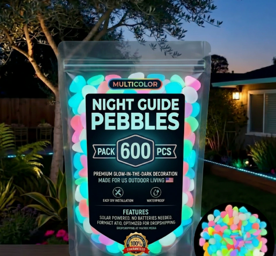 ⏰Hot Sale- 2026 Colorful Glow-in-the-Dark Garden Stones Night