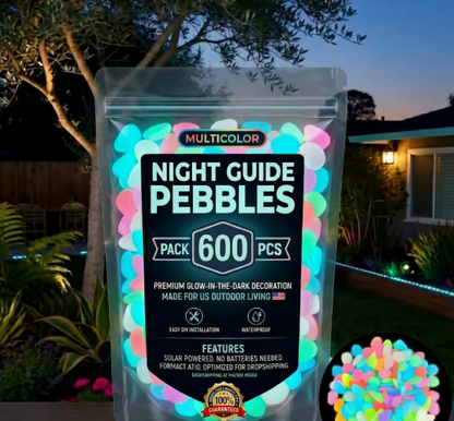 ⏰Hot Sale- 2026 Colorful Glow-in-the-Dark Garden Stones Night