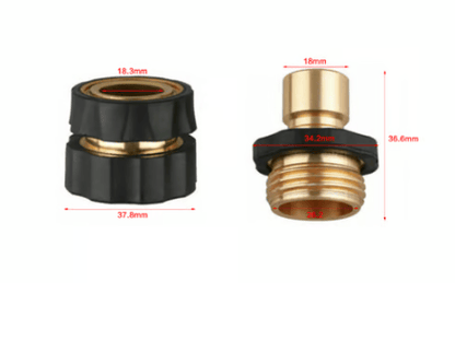 🚫💦 Hourleey No Leak Garden Hose Quick Connector, Easy Connect & Disconnect Universal Water Hose Adapters, High Pressure Resistant 🛡️