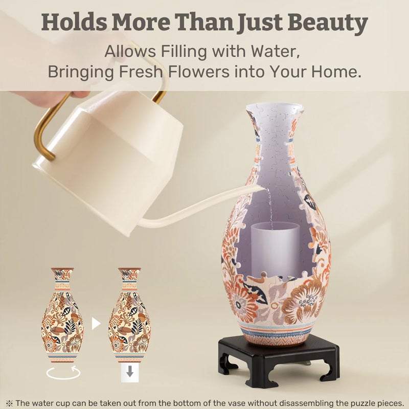 🔥LAST DAY Free Shipping - 💐🧩✨3D Art Puzzle Vase