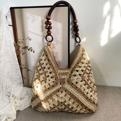 🌿 Chic Handmade Woven Bag — Natural Style, Everyday Elegance