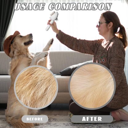 Self-Cleaning Spray Cat Brush for Shedding