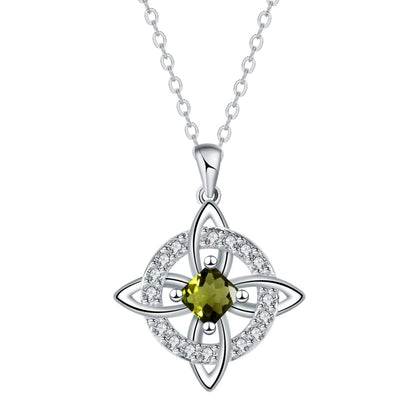 ✨ Mystical Birthstone Witches Knot Necklace