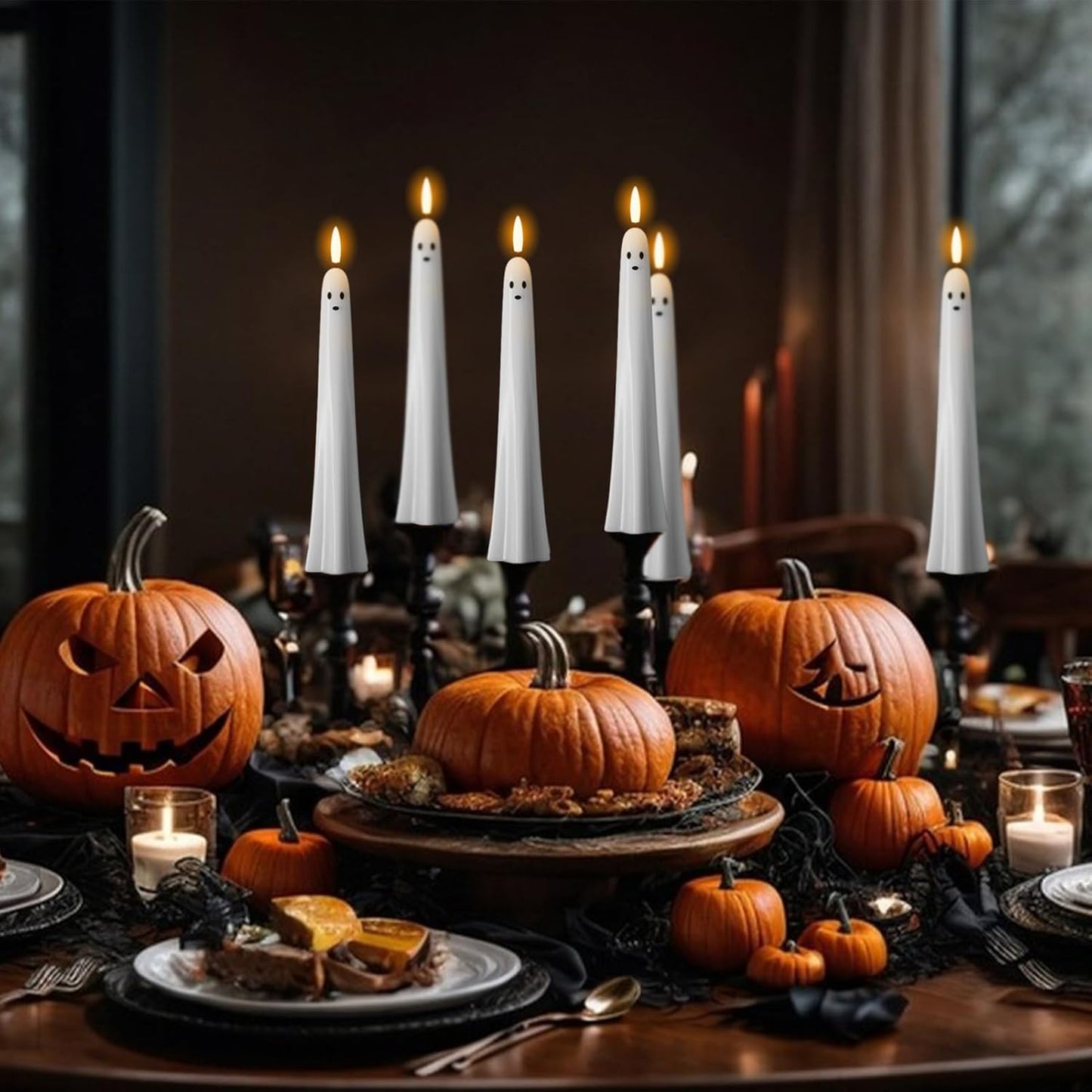 ?50K+ SOLD! Almost Gone ?Ghost Flameless Taper Candles with Remote and Timer