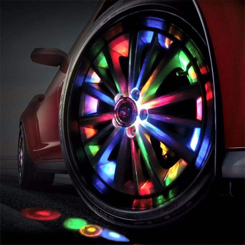 🚗Car LED Solar Hub Light | Multi-color Modes