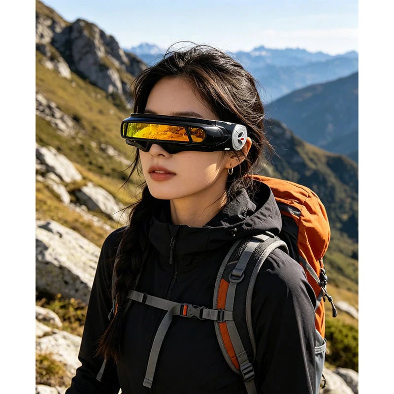 📢📢50% OFF !! ⏰Retro Punk Irregular Shape UV400 Sunglasses
