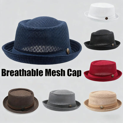 🏷️ Limited Time Sale — Summer Pork Pie Hat 🎩 Breathable, Cool & Stylish