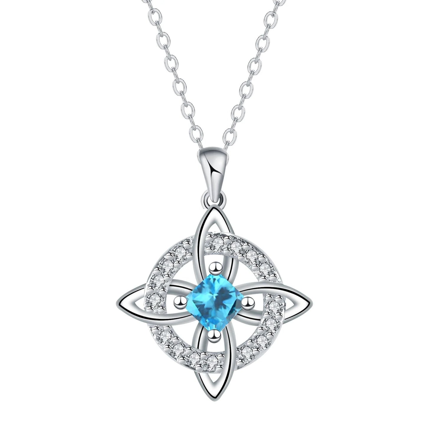 ✨ Mystical Birthstone Witches Knot Necklace