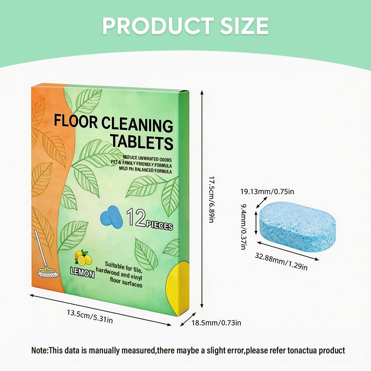 🔥Last Day Buy 1 Get 1 Free Promotion!⭐-Efficient Floor Cleaning Tablets: Multi-Surface Solution (Lemon Scent)