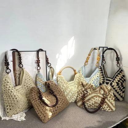 🌿 Chic Handmade Woven Bag — Natural Style, Everyday Elegance