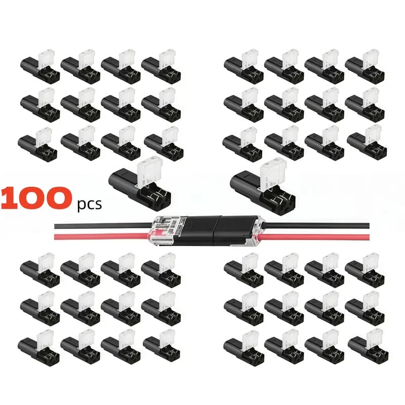 ⚡Stop Soldering! 2 Pin Double-Wire Plug-in LED Light Strip Connectors