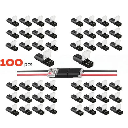 ⚡Stop Soldering! 2 Pin Double-Wire Plug-in LED Light Strip Connectors