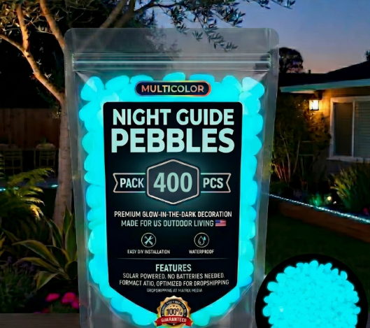 ⏰Hot Sale- 2026 Colorful Glow-in-the-Dark Garden Stones Night