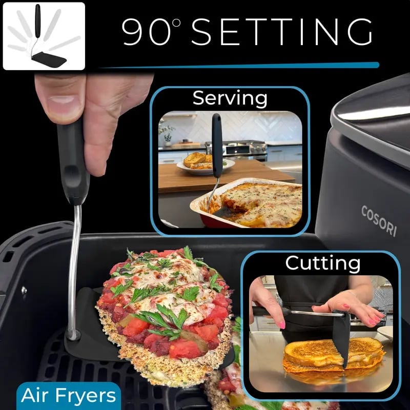 🔥 Last Day 54% OFF – Adjustable Angle PPSU Spatula 🍳 | A Must-Have Kitchen Gadget