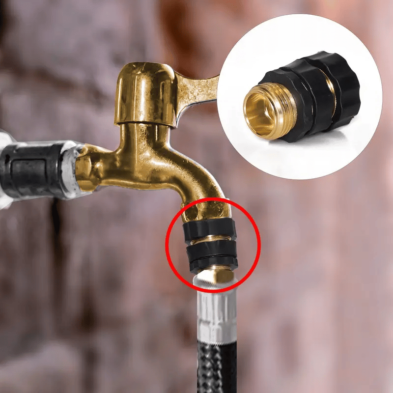 🚫💦 Hourleey No Leak Garden Hose Quick Connector, Easy Connect & Disconnect Universal Water Hose Adapters, High Pressure Resistant 🛡️