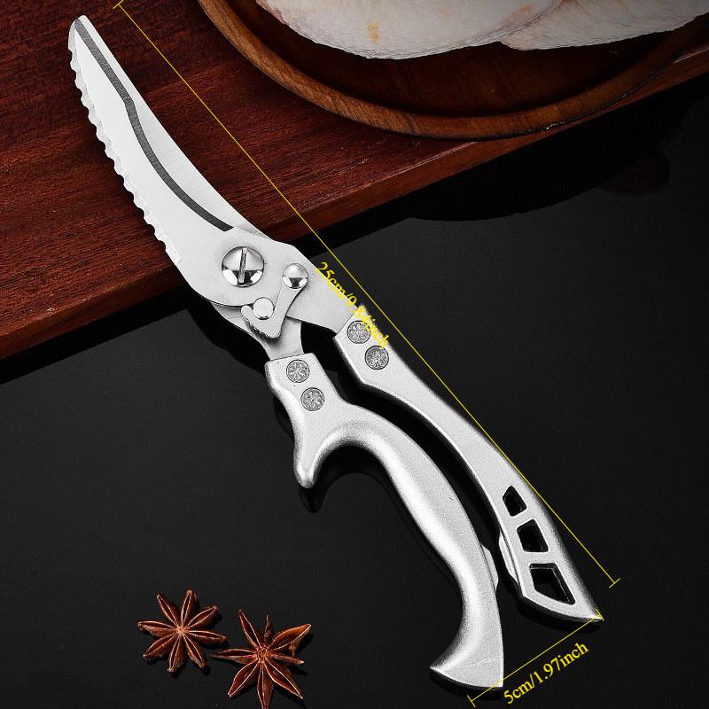 Multifunctional Lightweight Kitchen Scissors Stainless Steel