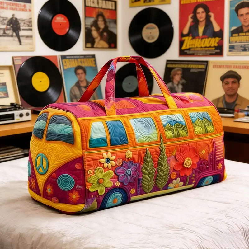 ✨50% OFF 👜 Vintage Floral Journey Quilted Duffle Bag🌼 – Limited Time!