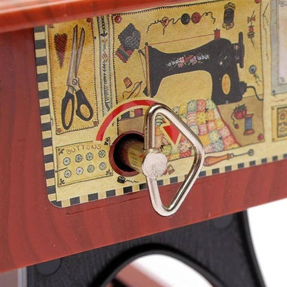 💖Special Offer🦋Wood Mini Sewing Machine Music Box