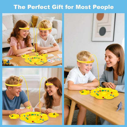 Fun Family Games for Kids and Adults Colorful Multifunctional Magnetic Bee Toy String Game for Outdoor Backyard Travel Camping Edition Ages 3+
