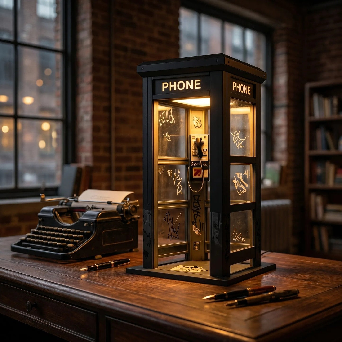 ⏰Last day Promotion🔥✨Vintage Phone Booth Ambient Lamp