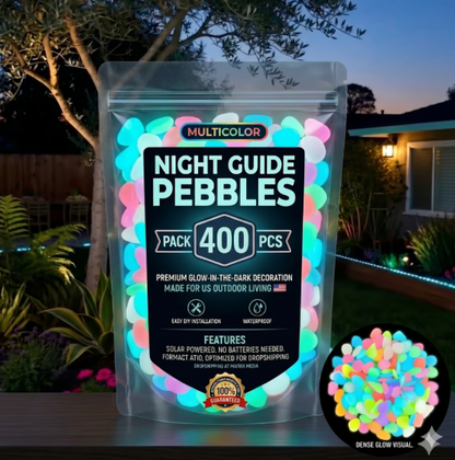 ⏰Hot Sale- 2026 Colorful Glow-in-the-Dark Garden Stones Night