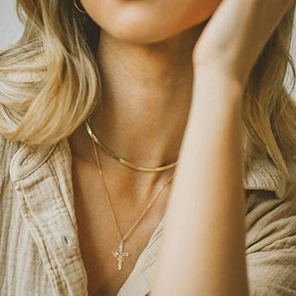 💖Rotated Crown Cross Necklace – Special Gift for Mom