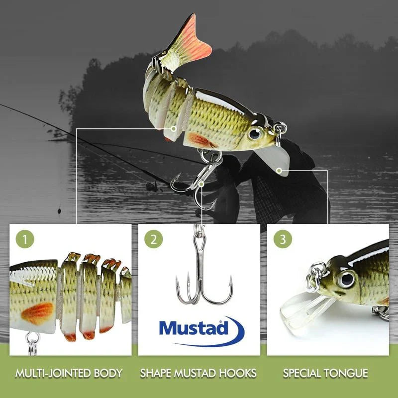 🐟Lifelike Fishing Lures for Freshwater and Saltwate