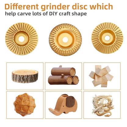 🎉Limited Edition $19.99, Only 100 Sets Left! 🛠️3PCS Wood Carving Disc Set