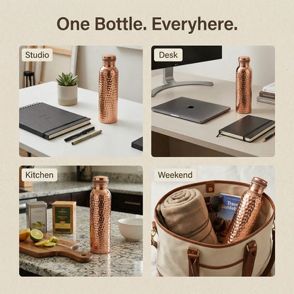 ✨Himalayan Ayurvedic Copper Water Bottle – 50% OFF Today