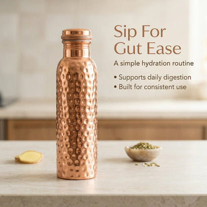 ✨Himalayan Ayurvedic Copper Water Bottle – 50% OFF Today