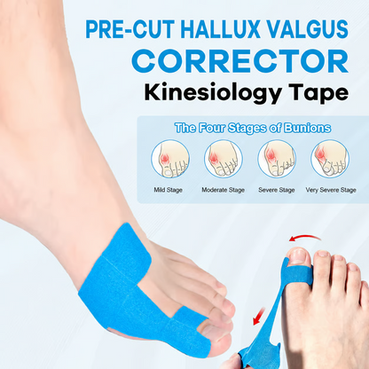 🔥LAST DAY 50% OFF - 👣Pre-cut Hallux Valgus Corrector Kinesiology Tape -Bestseller