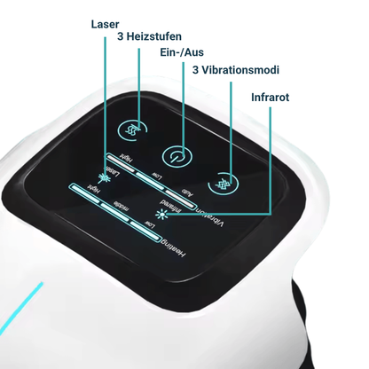 3-in-1 knee therapy device – wireless infrared, laser & vibration therapy