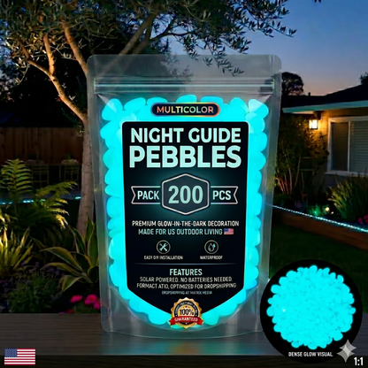 💥LAST DAY SALE 50%OFF💥Colorful Glow-in-the-Dark Garden Stones