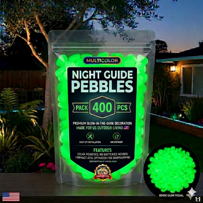 💥LAST DAY SALE 50%OFF💥Colorful Glow-in-the-Dark Garden Stones