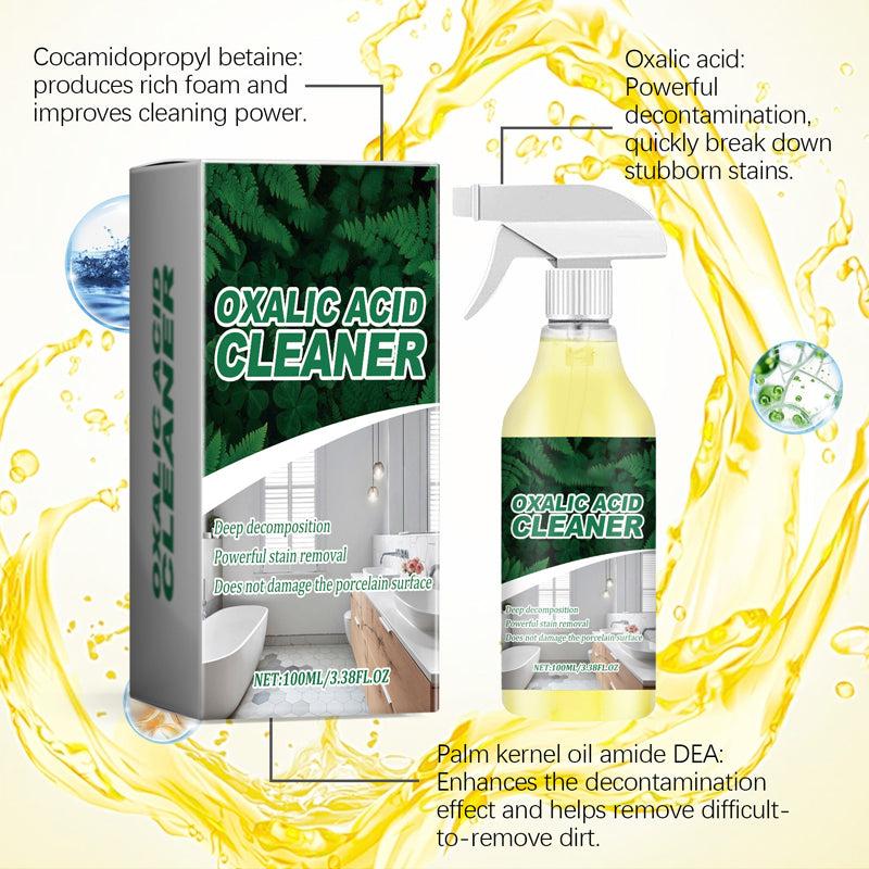 🥳Limescale 50% OFF🚽✨🥳💞50K+ SOLD!💥🔬 Molecular-Level Cleaning Tech! Oxalic Acid Bathroom Cleaner Dissolves Rust