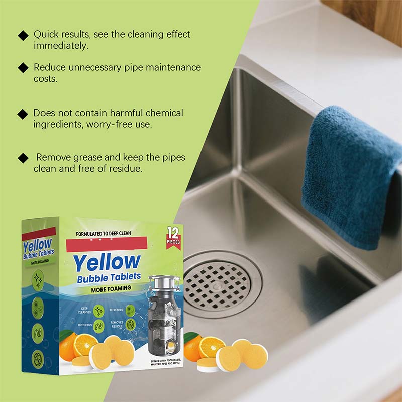 🏆Flash Sale⚡2K+ SOLD! Almost Gone💥12PCS Garbage Disposal Cleaner & Deodorizer Tablets