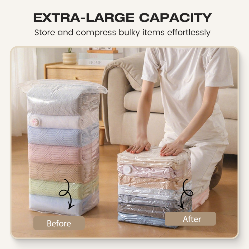 ✨No-Pump Large Vacuum Storage Compression Bags