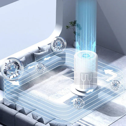🥳2026 HOT SALE💐Silent Air Purifier – Multi‑layer filtration, ultra‑quiet sleep mode. Covers 30‑50m², one‑touch operation. Breathe clean, rest easy. No more sneezing at night! 🛌✨