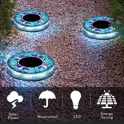 🔅Solar Outdoor Mosaic Disk Lights